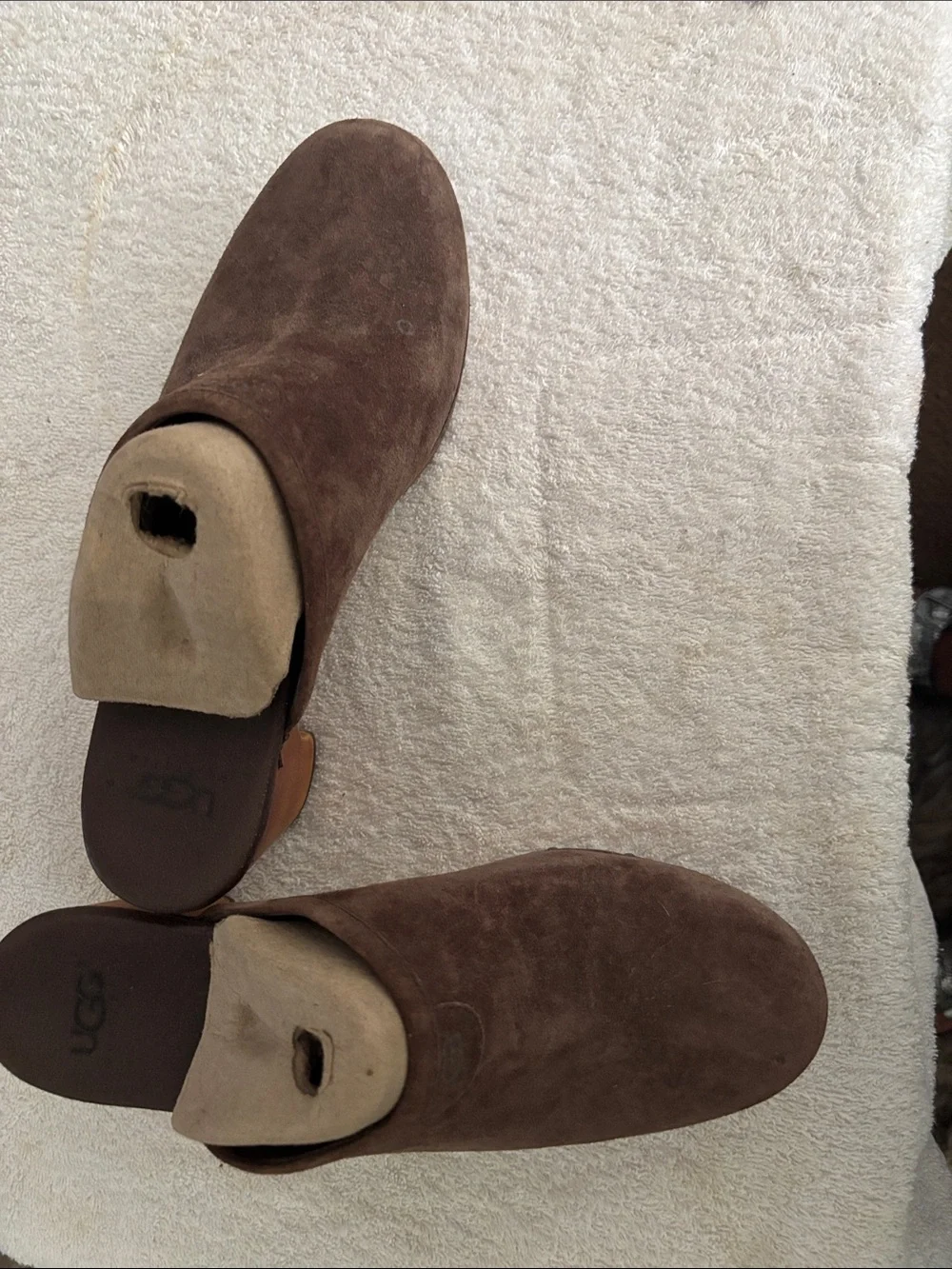 UGG Men’s Brown Suede Slip-On Loafers